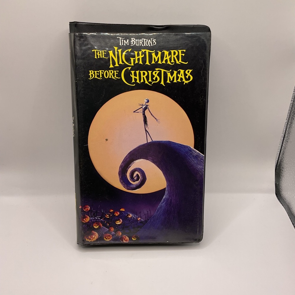 Tim Burton the Nightmare Before Christmas 1994 VHS‎ Touchstone Clamshell Edition